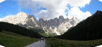 Panorama di ritorno dal Mulaz (presso Malga Venegiota)